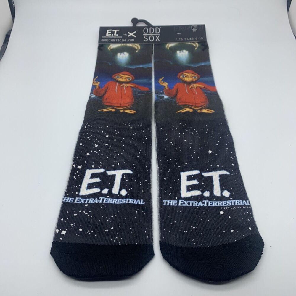 Odd Sox ET E.T. Extra Terrestrial Oddsox socks knits New Spielberg‎ Alien